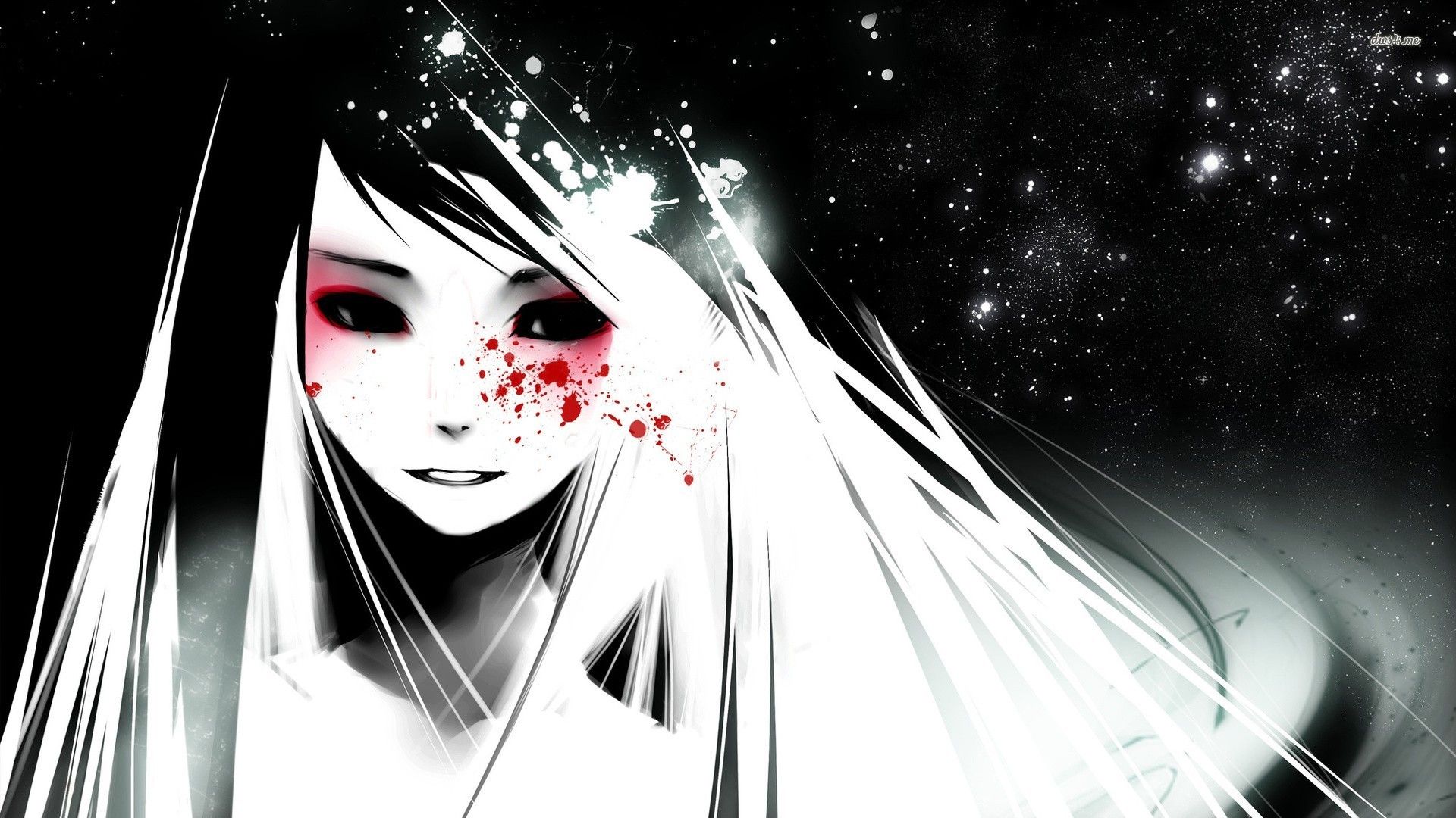 Black And White Sad Anime Girl Wallpapers