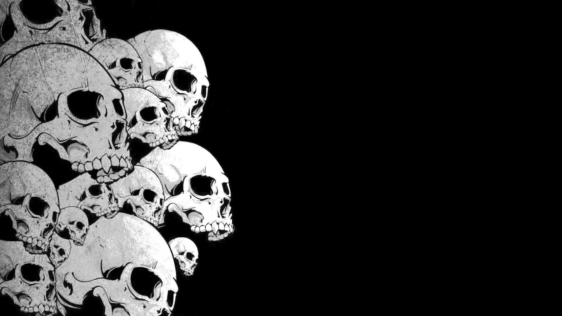 Black And White Skull Wallpapers