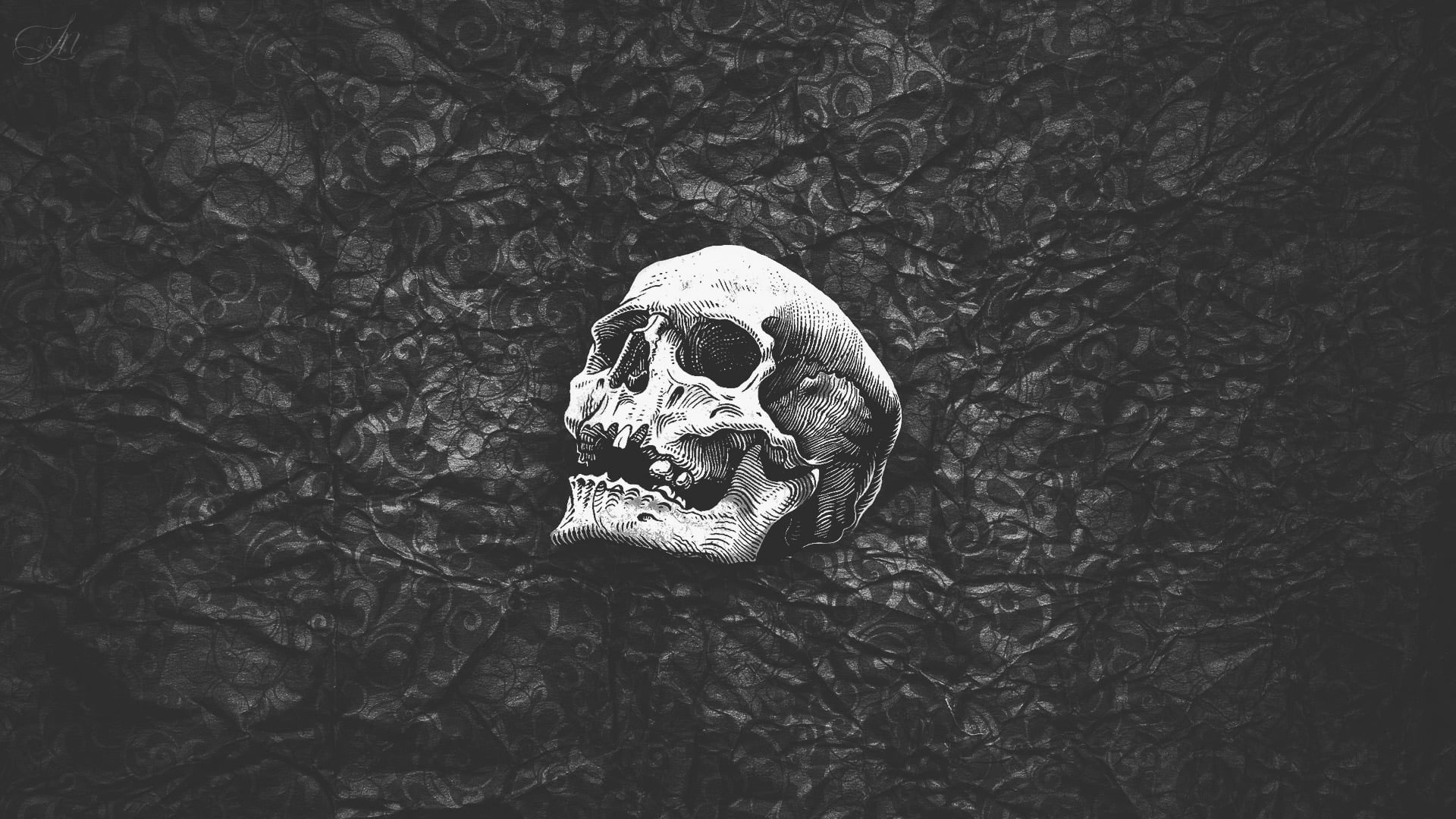 Black And White Skull Wallpapers