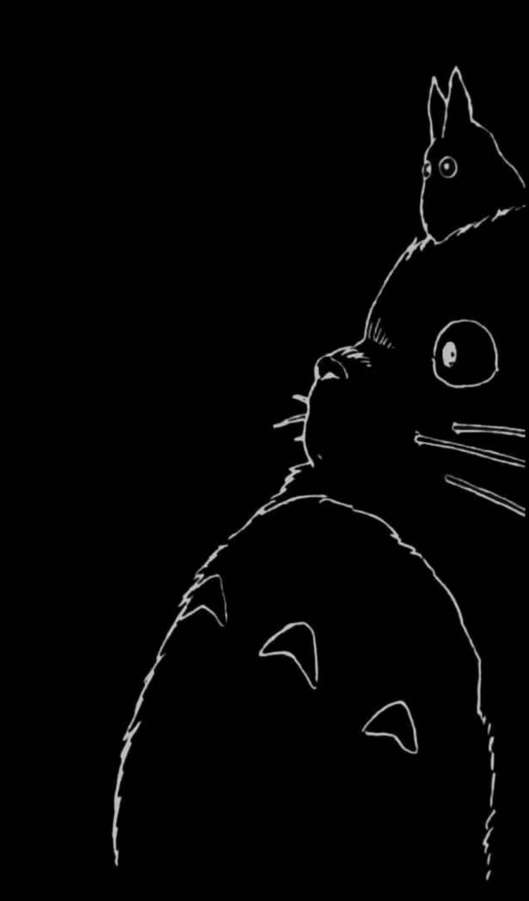 Black And White Totoro Wallpapers