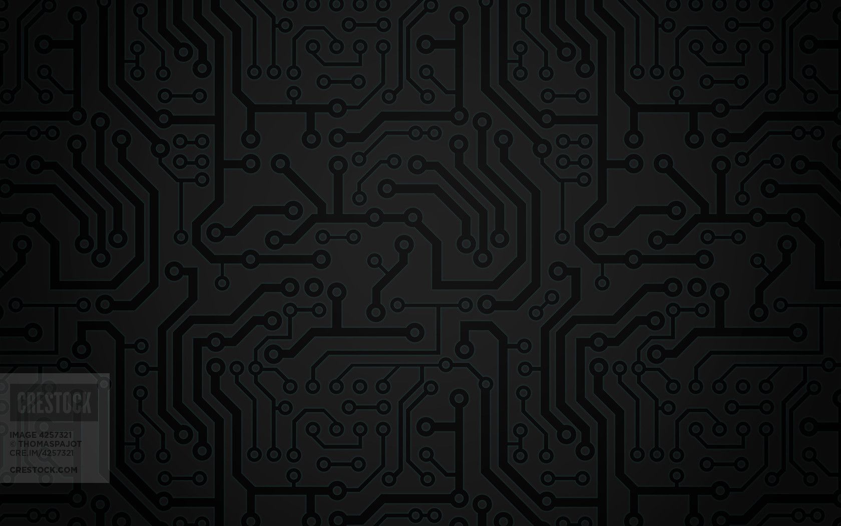 Black Circuit Board Wallpapers