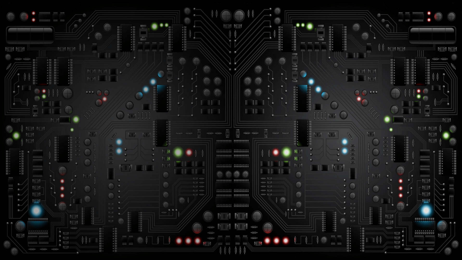 Black Circuit Board Wallpapers