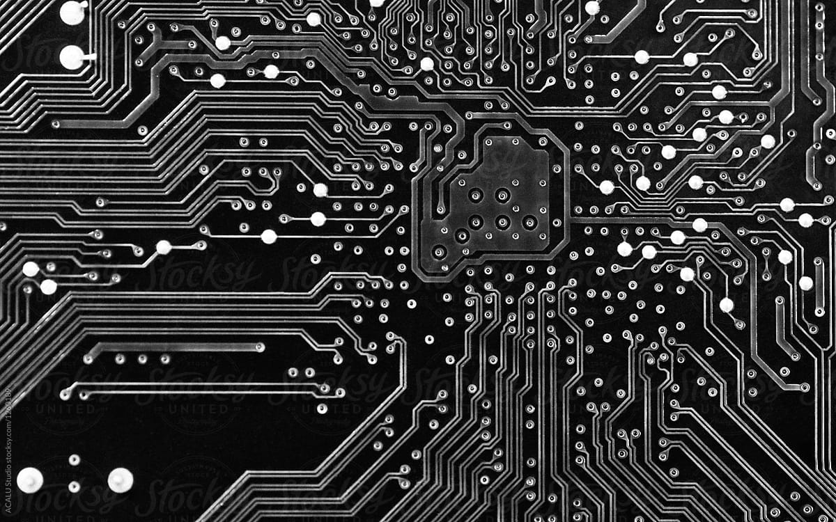 Black Circuit Board Wallpapers