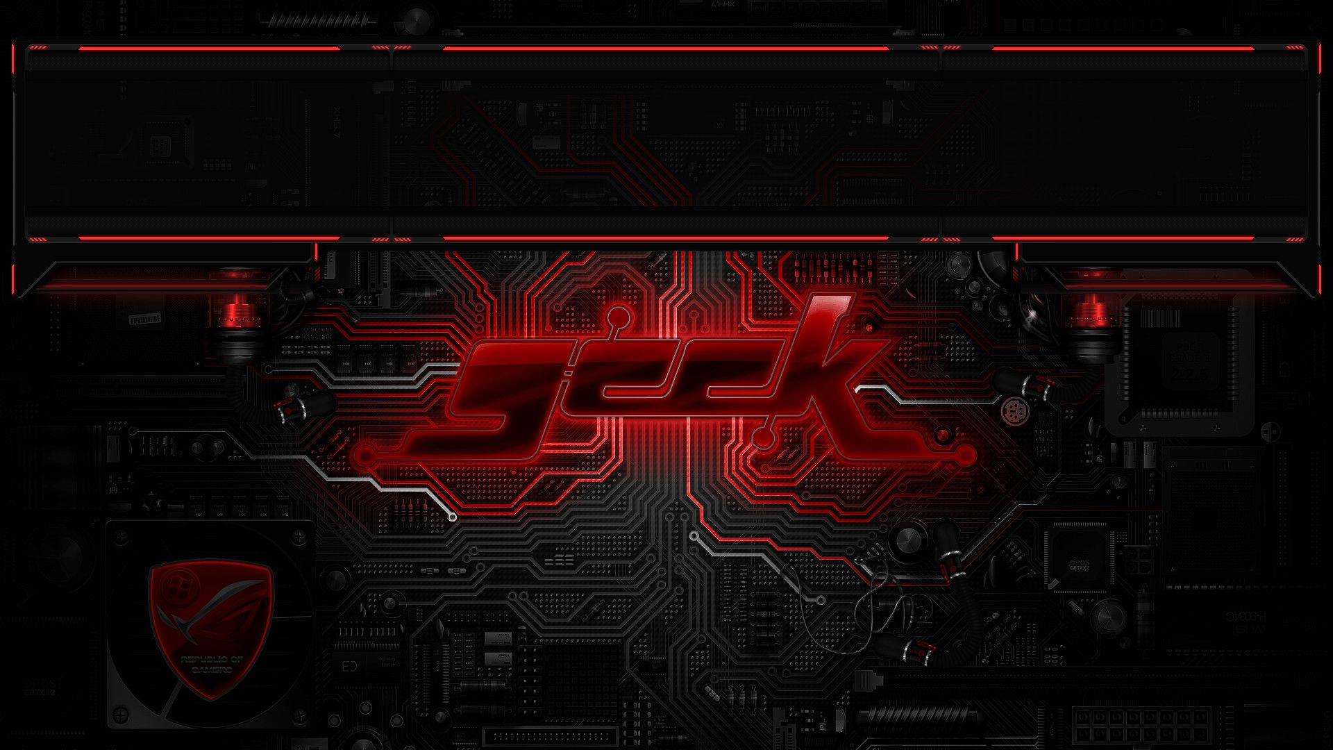 Black Circuit Board Wallpapers