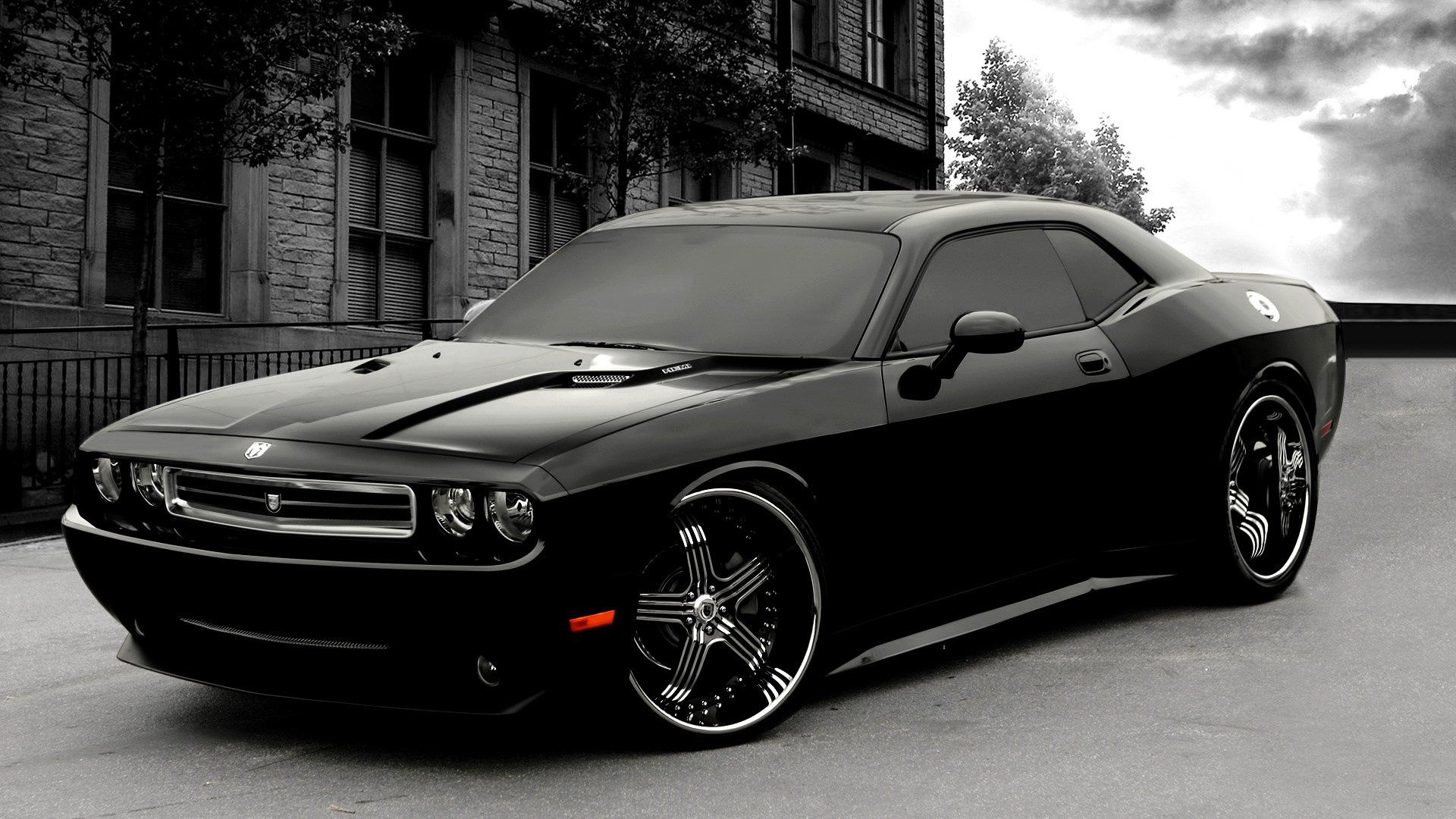 Black Dodge Challenger Wallpapers