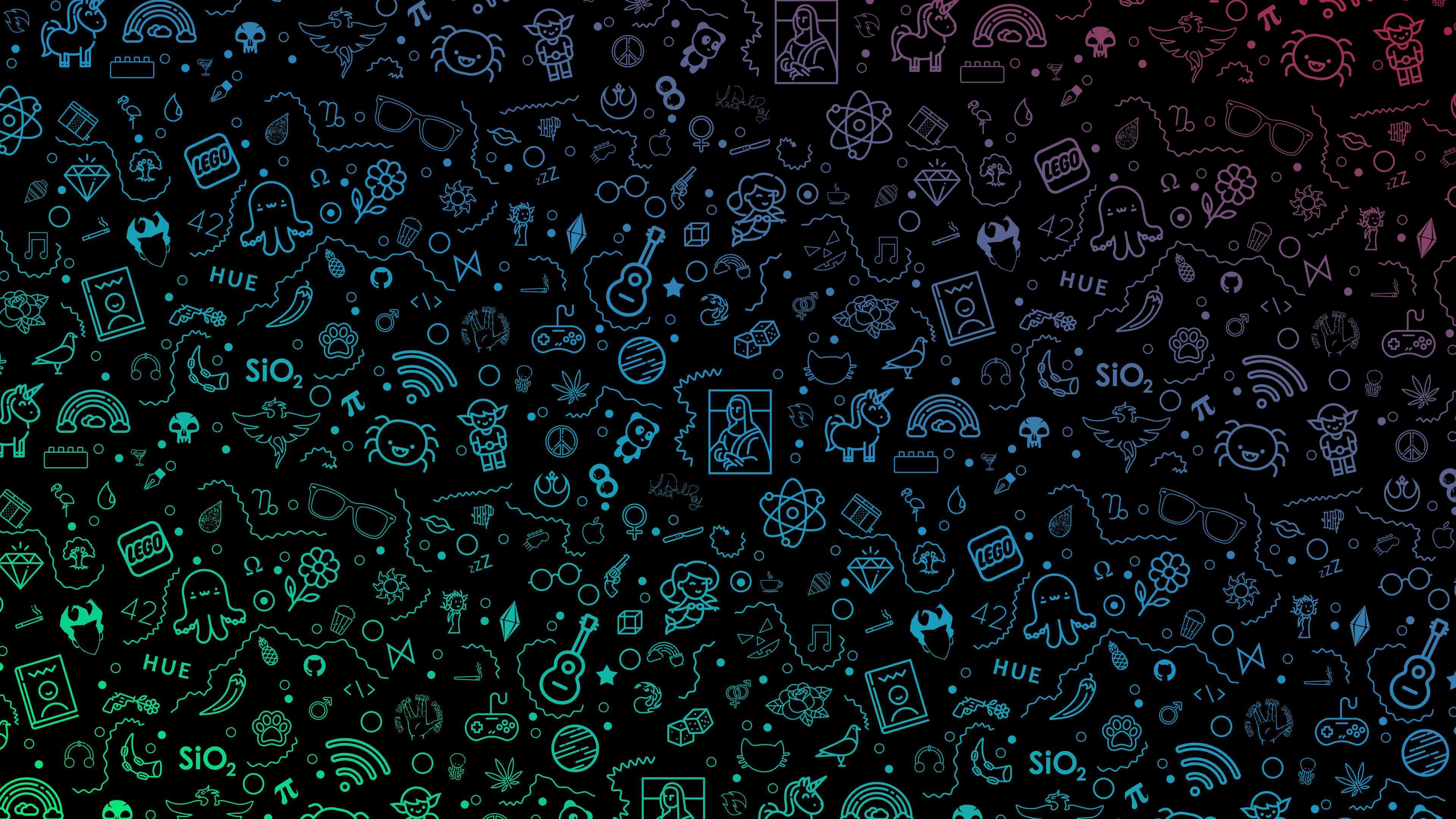 Black Doodle Wallpapers