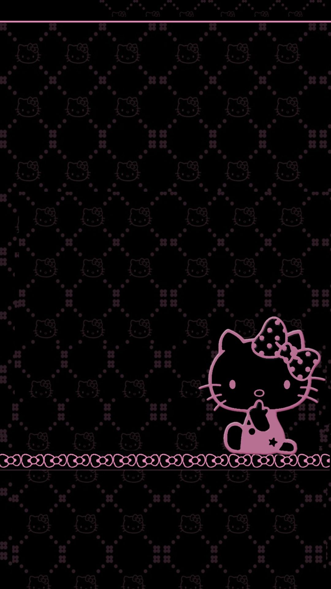 Black Hello Kitty Wallpapers