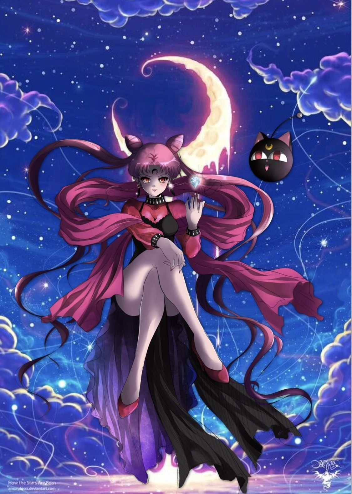 Black Lady Sailor Moon Crystal Wallpapers