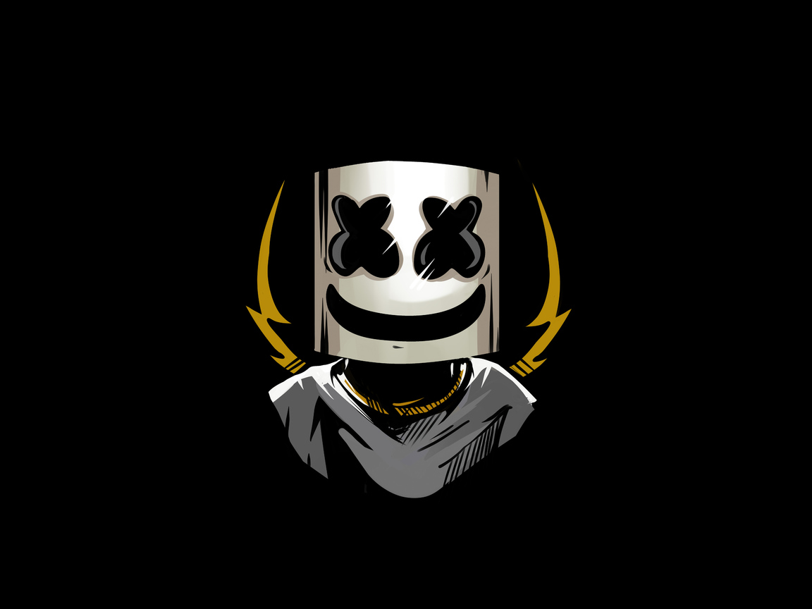 Black Marshmello Hd Wallpapers