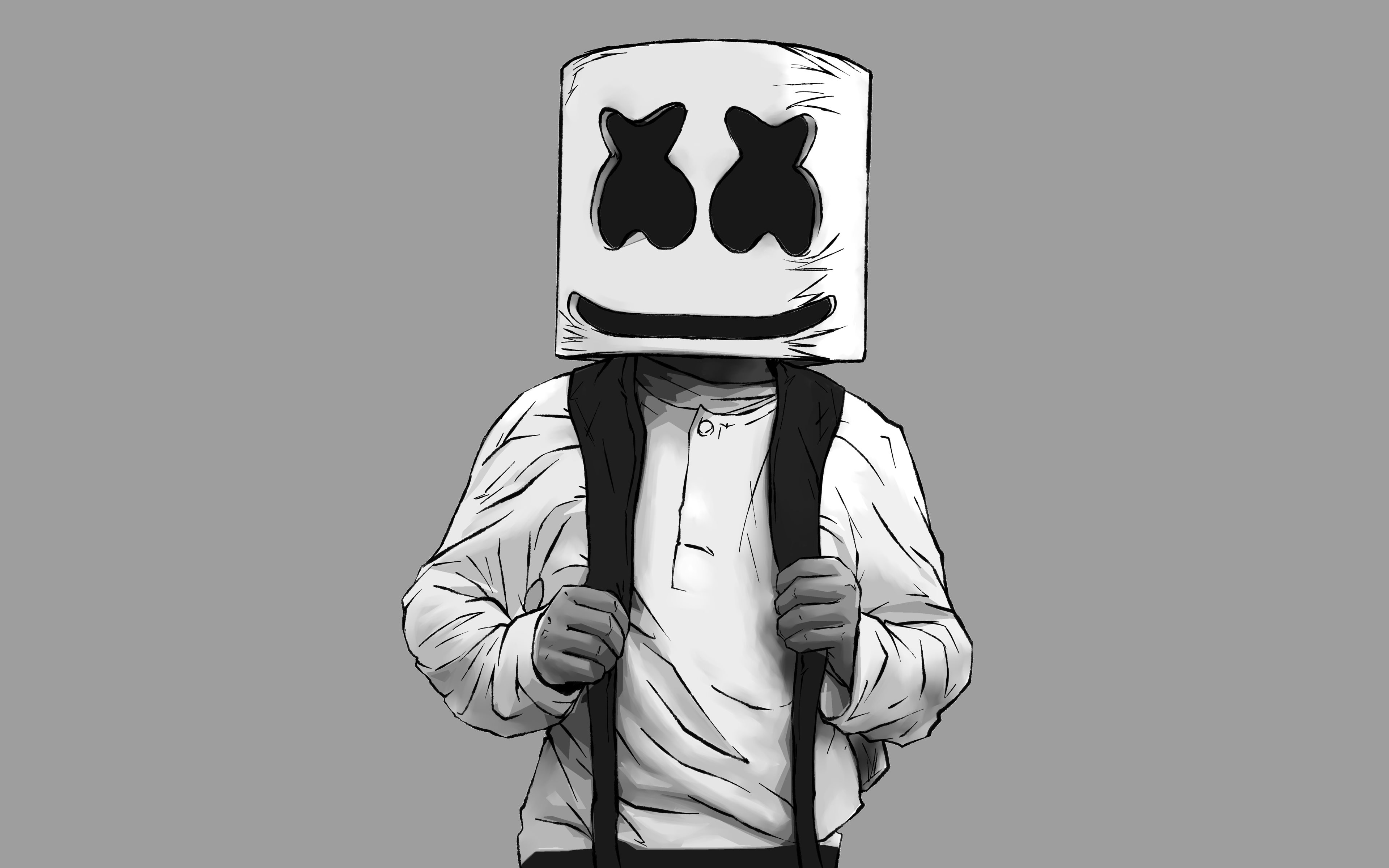 Black Marshmello Hd Wallpapers