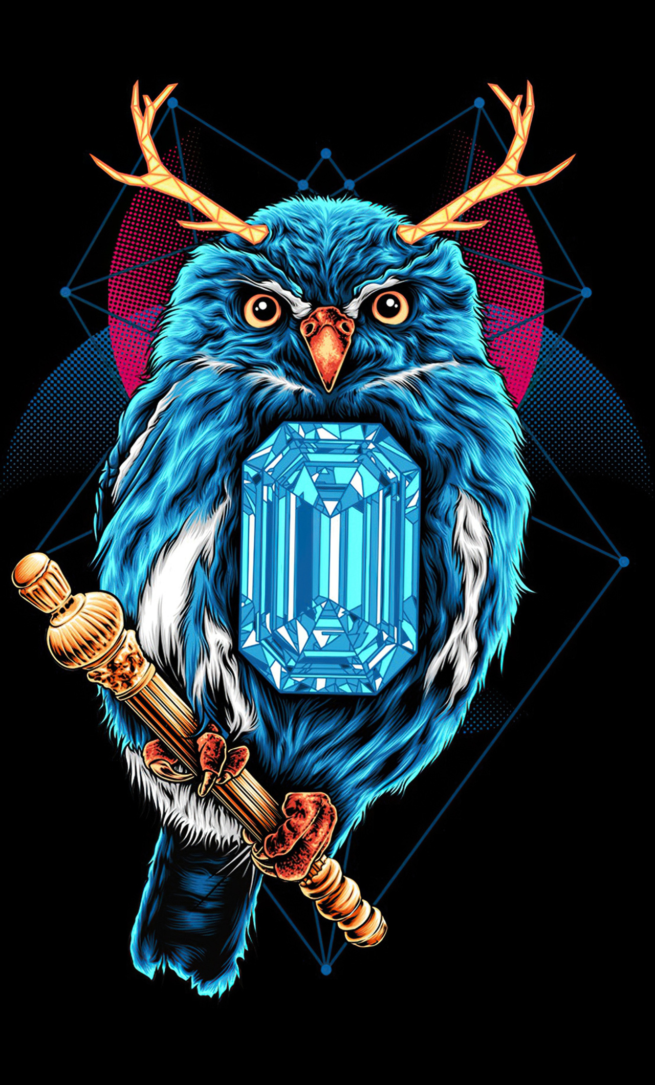 Black Owl Art Wallpapers