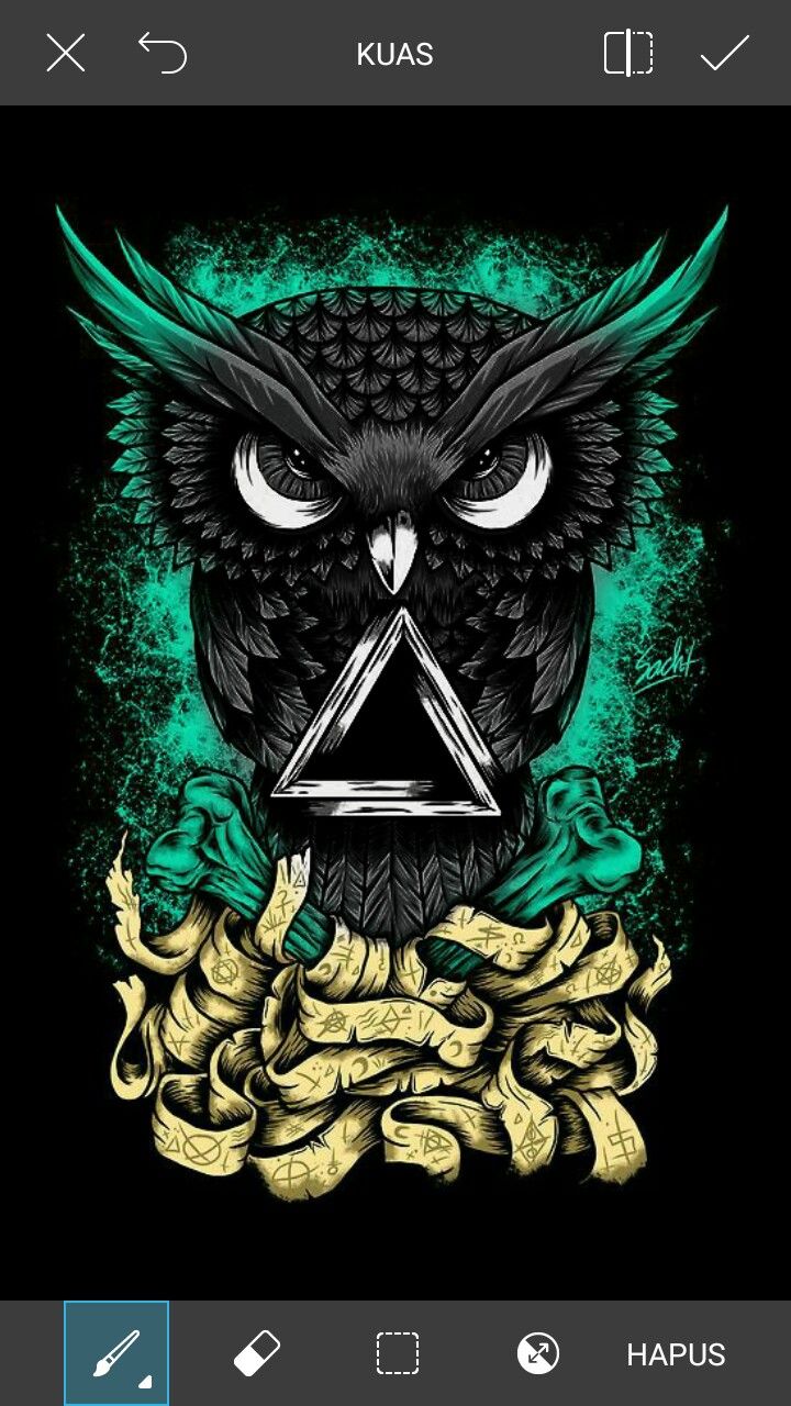 Black Owl Art Wallpapers