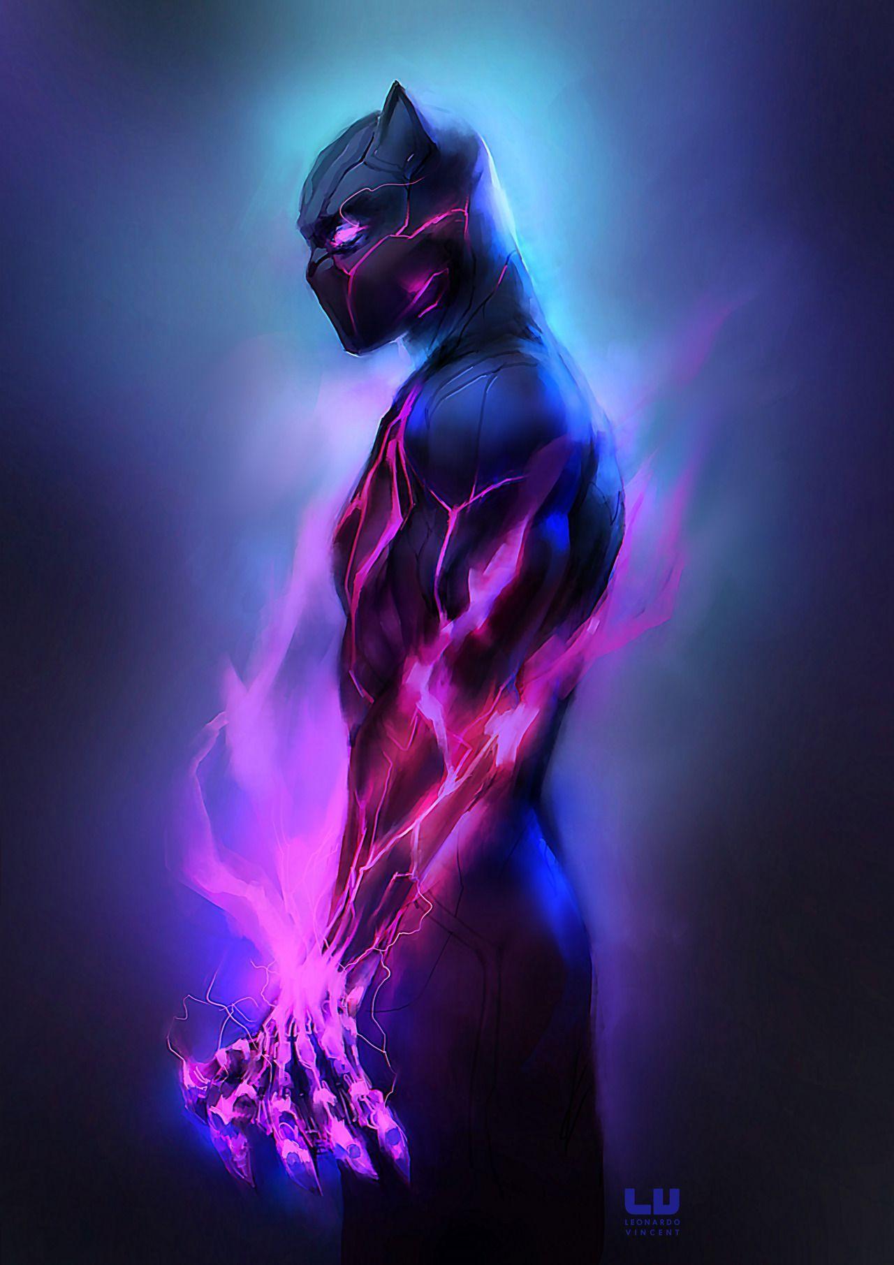 Black Panther Wakanda Forever Pose Wallpapers