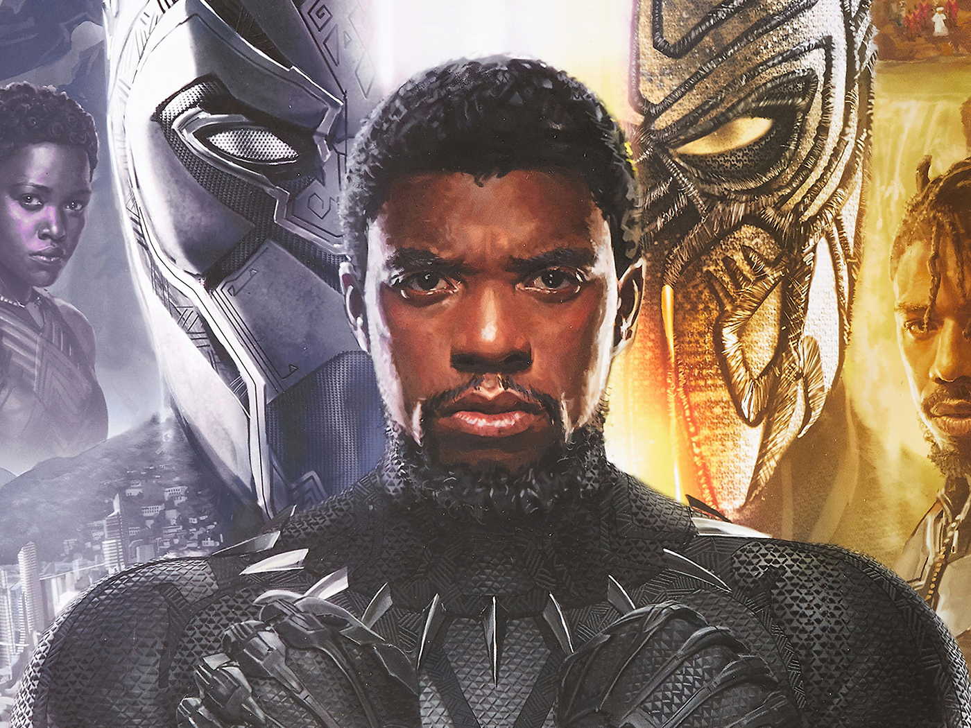 Black Panther Wakanda Forever Pose Wallpapers