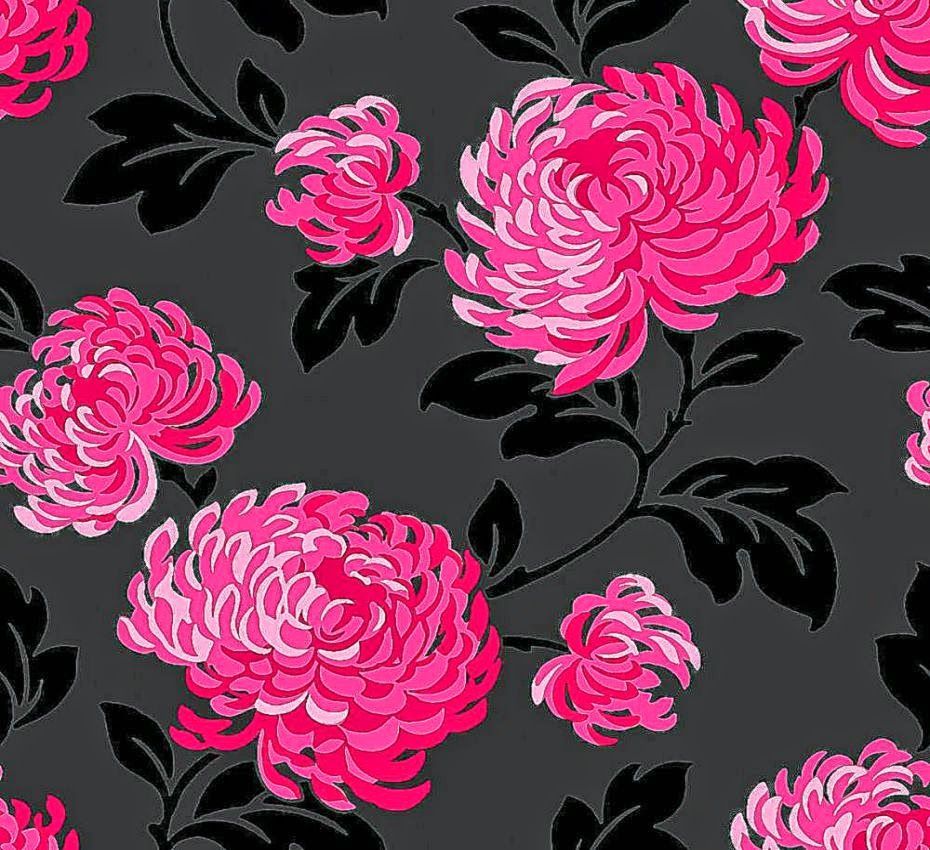 Black Pink Floral Wallpapers