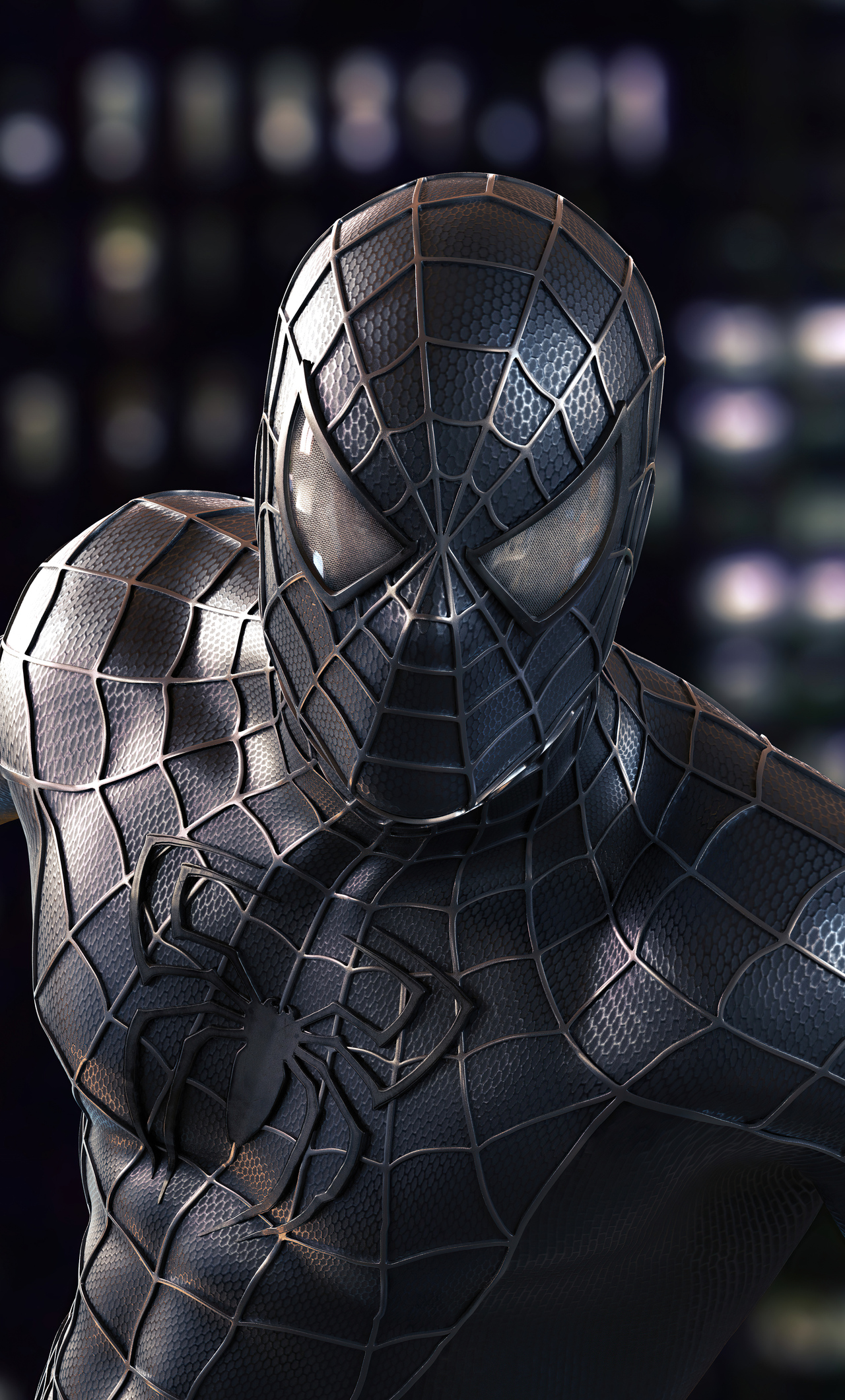 Black Spiderman 3D Wallpapers