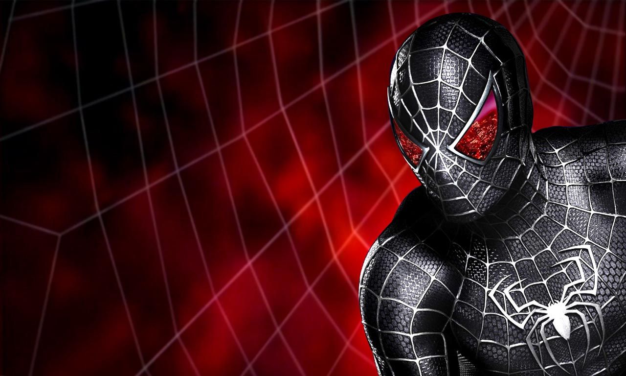 Black Spiderman 3D Wallpapers