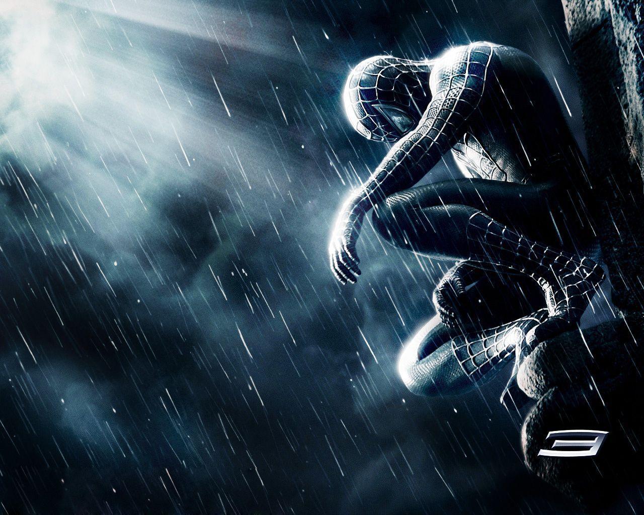 Black Spiderman 3D Wallpapers