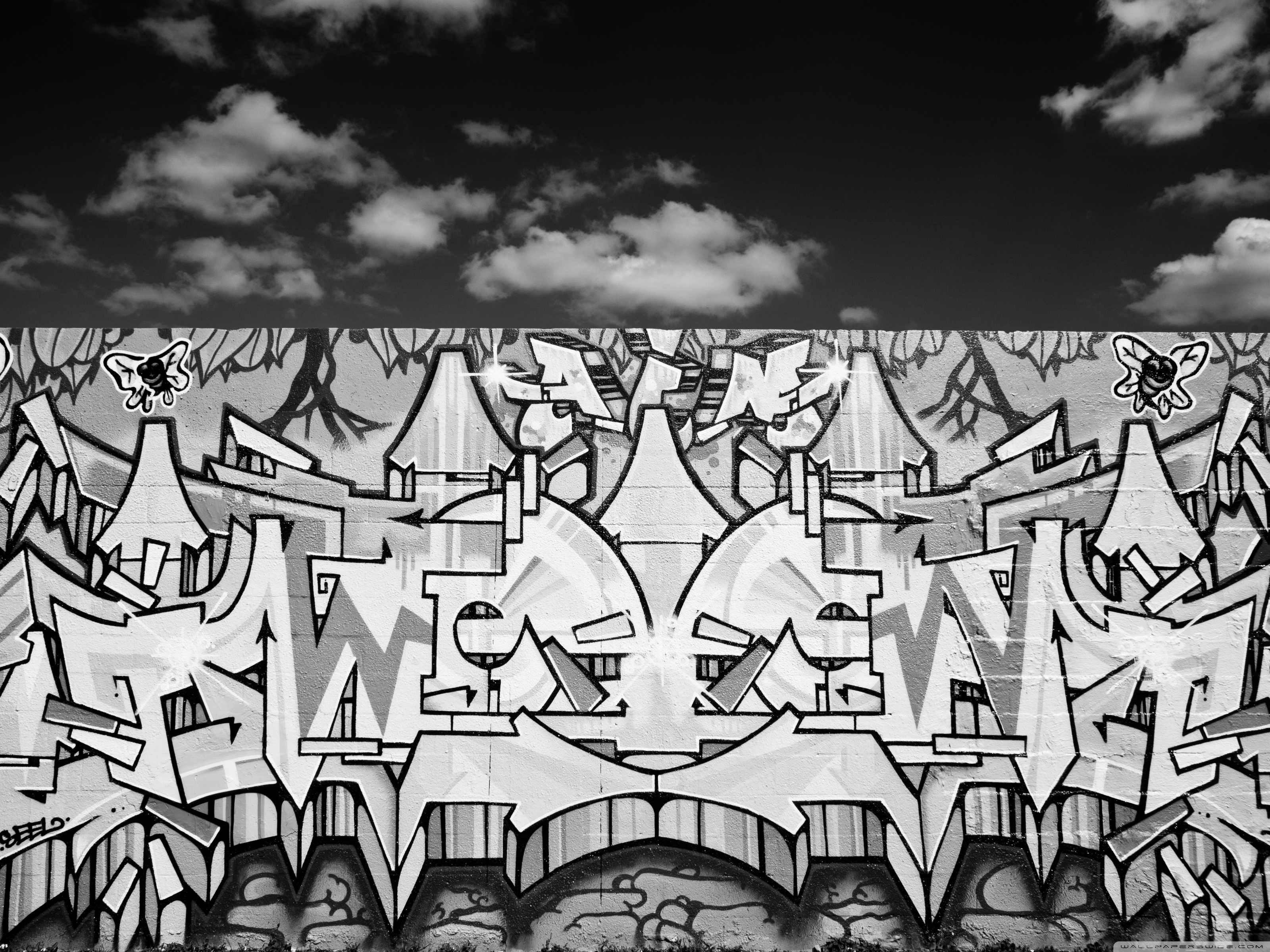 Black White Graffiti Wallpapers