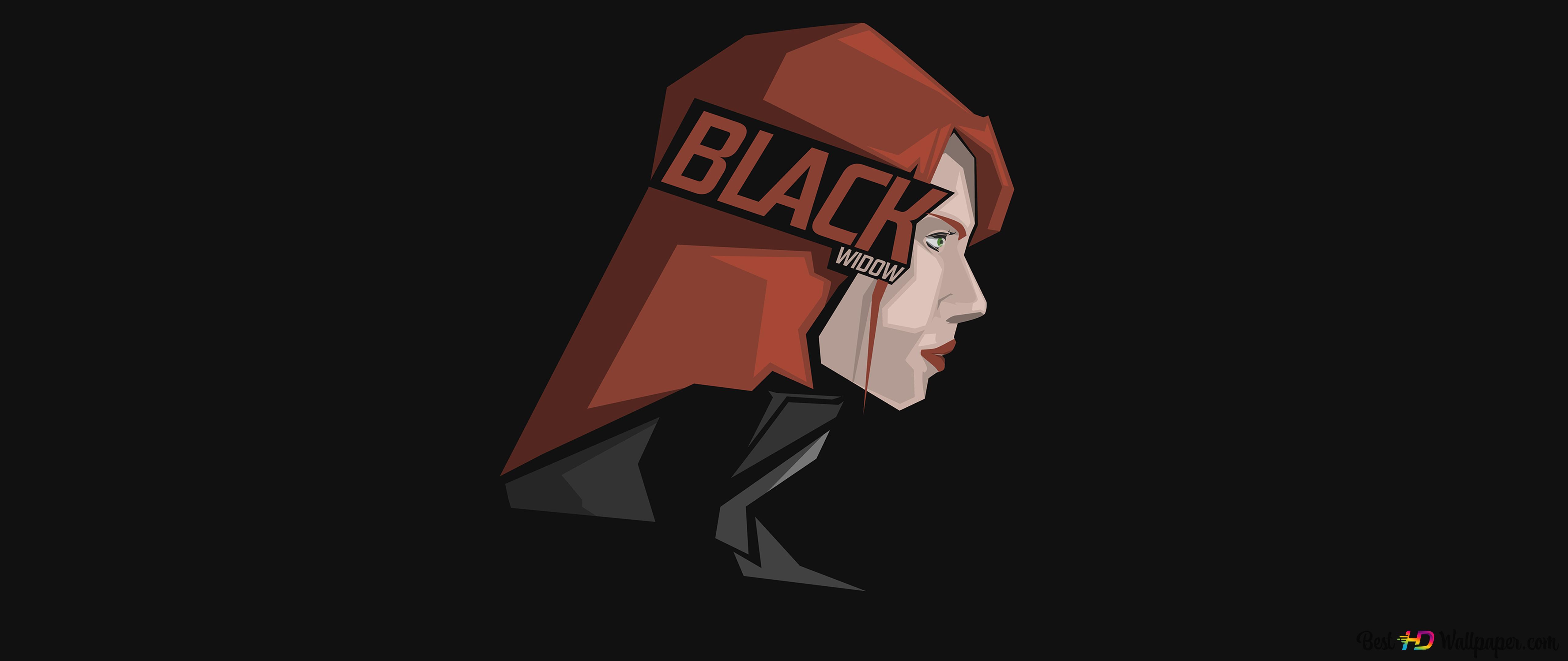 Black Widow Minimalist Wallpapers