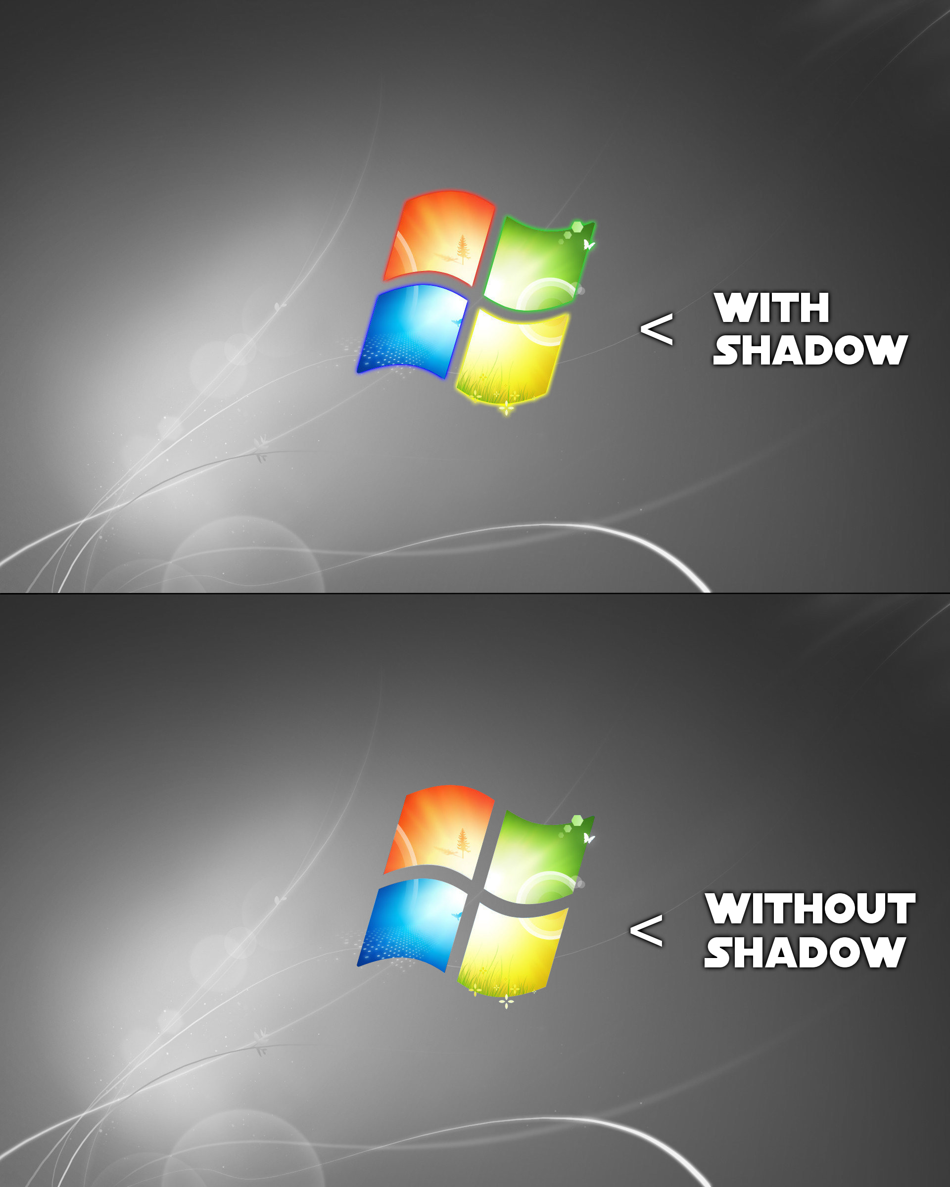 Black Windows 7 Wallpapers