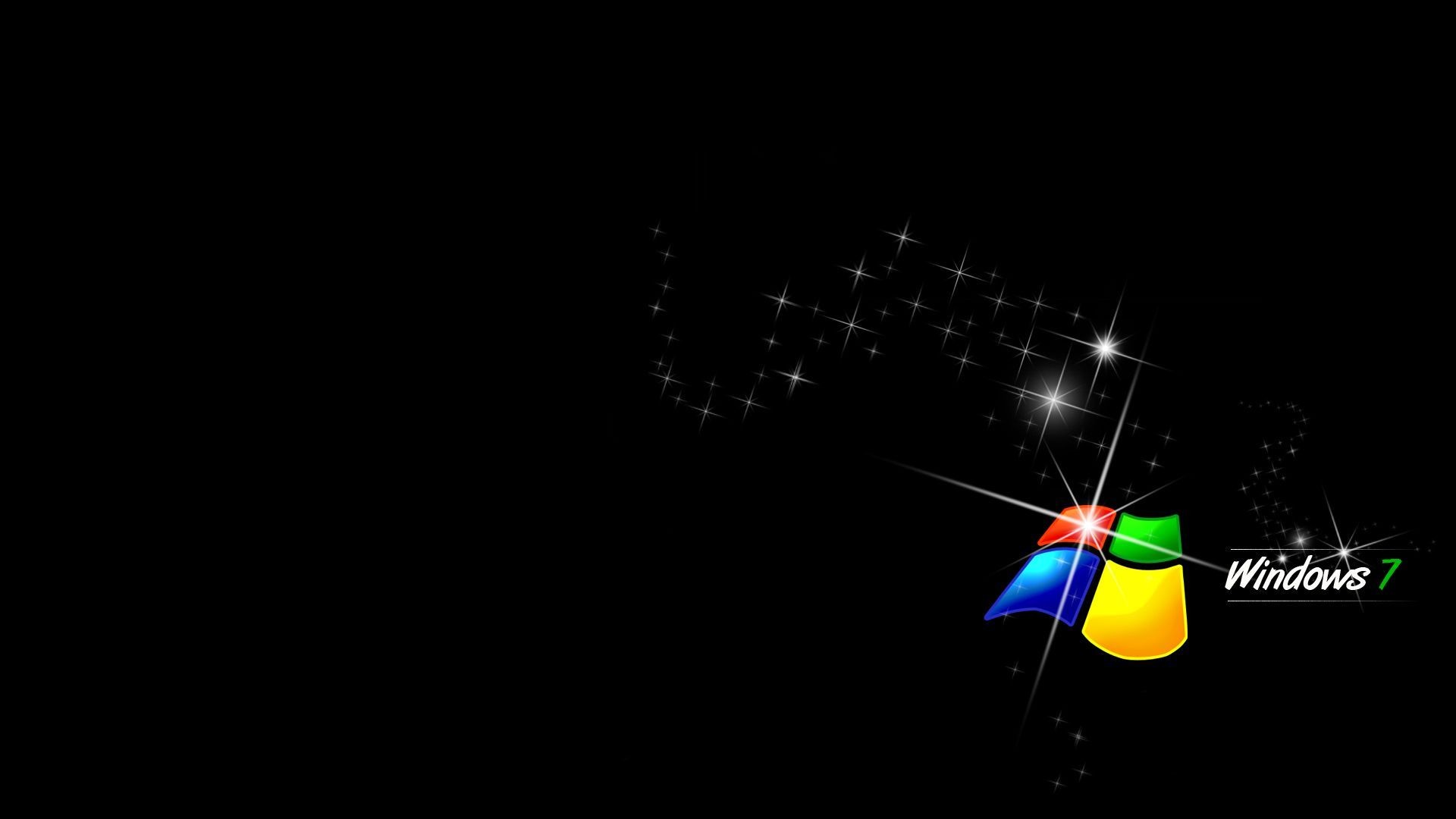 Black Windows 7 Wallpapers