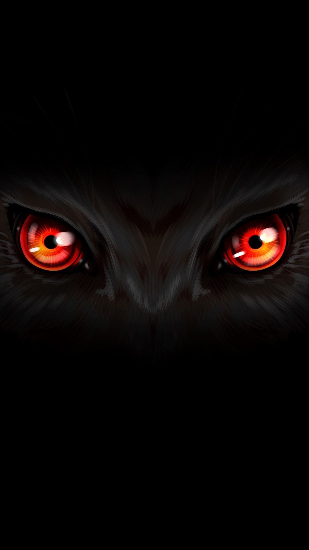 Black Wolf Red Eyes Wallpapers