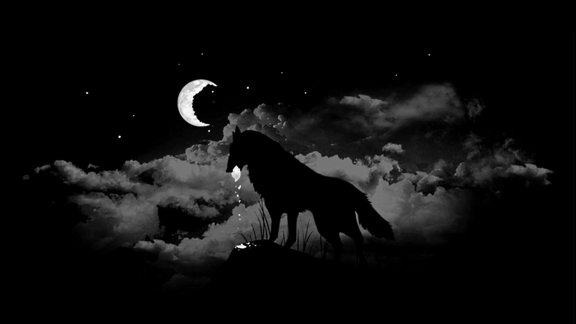 Black Wolf Red Eyes Wallpapers