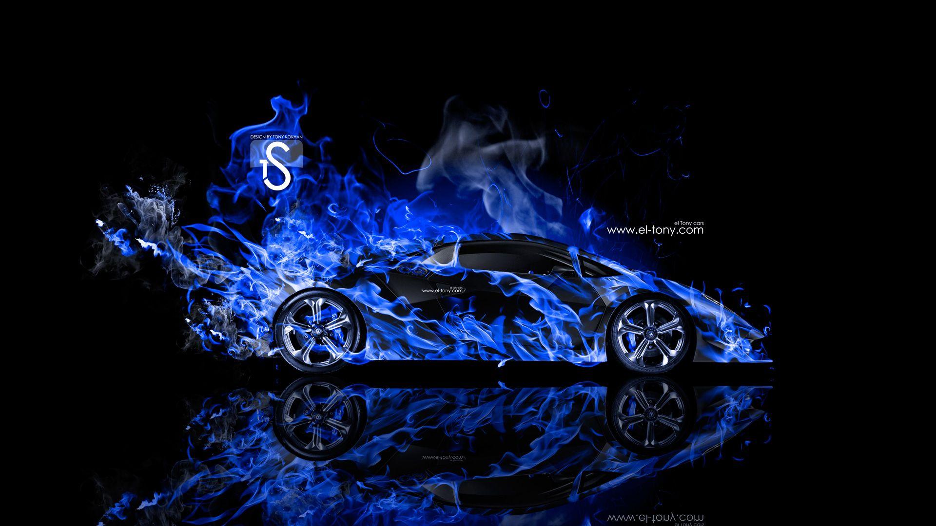 Blue And Black Lambo Wallpapers