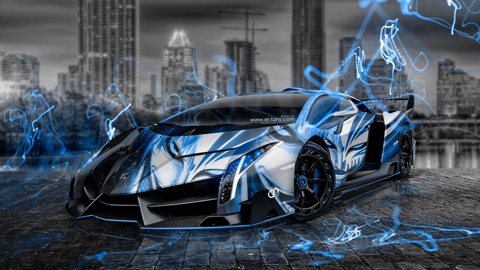 Blue And Black Lambo Wallpapers