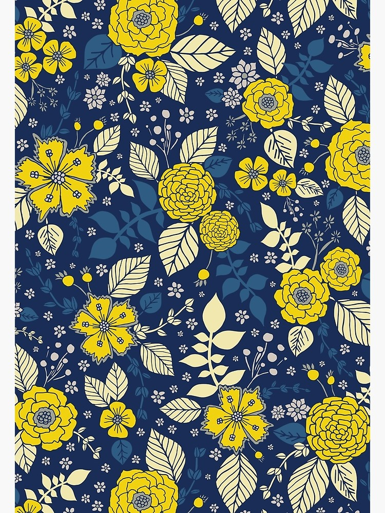Blue And Yellow Flower Wallpapers