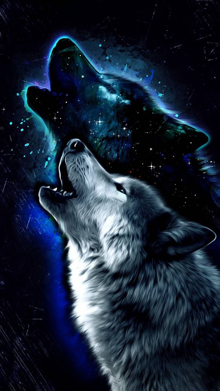 Blue Anime Wolf Wallpapers