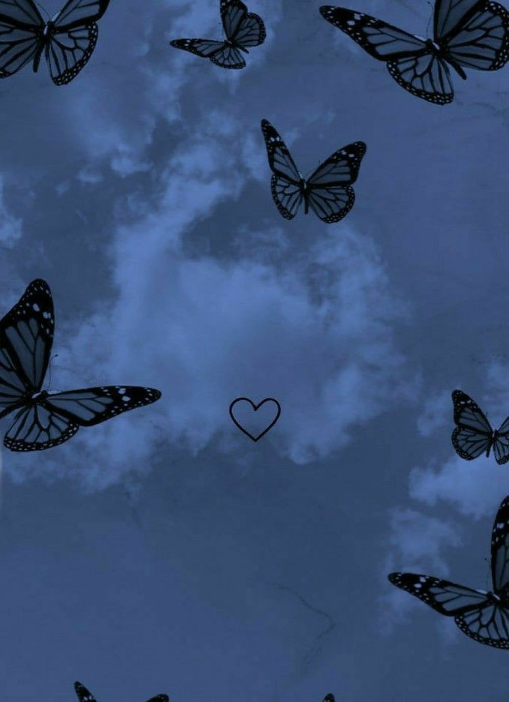 Blue Butterflies Aesthetic Wallpapers