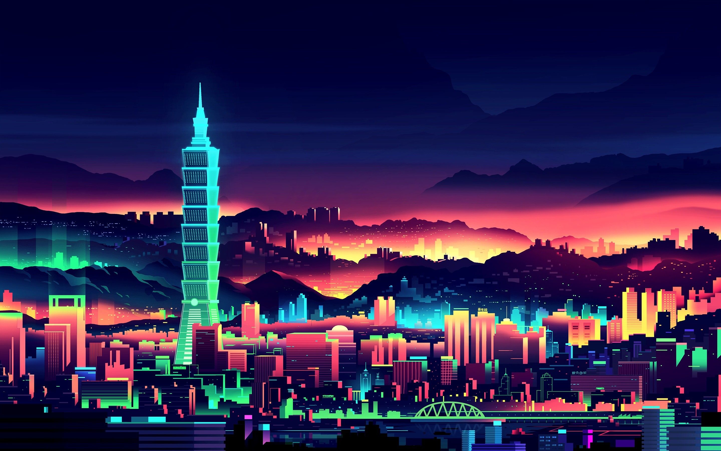 Blue City Aesthetic Wallpapers