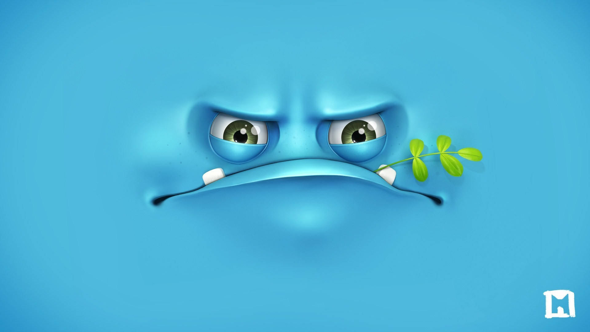 Blue Face Cartoon Wallpapers