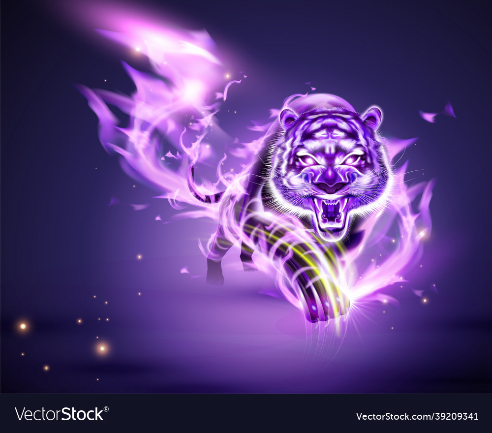 Blue Fire Tiger Wallpapers