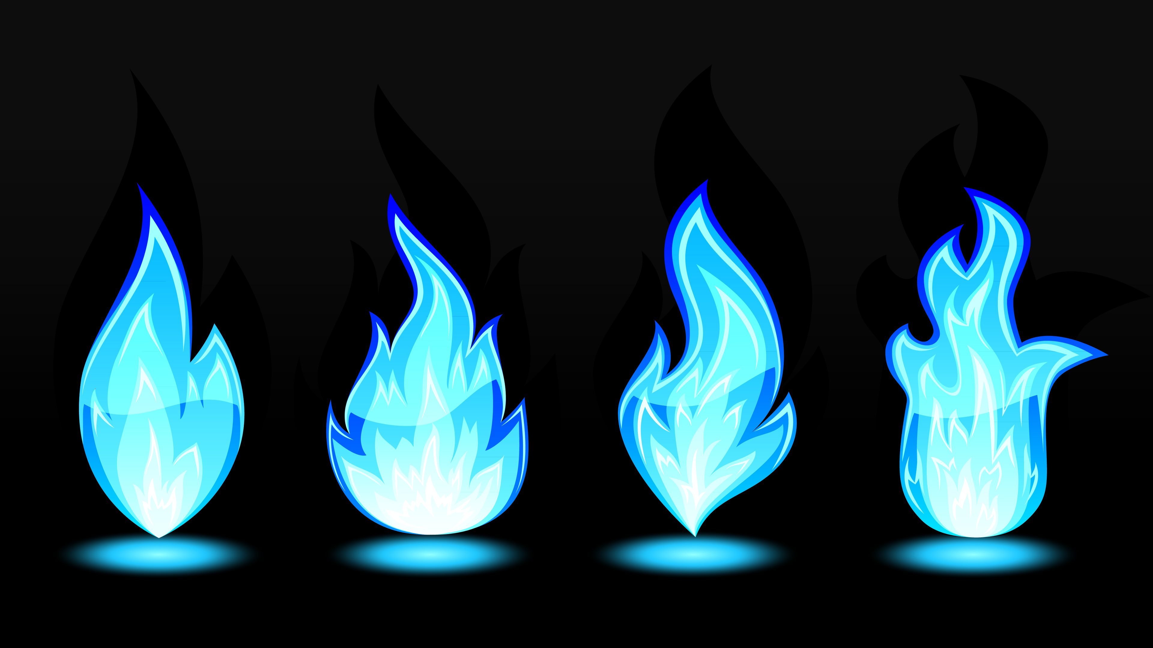 Blue Flames Wallpapers