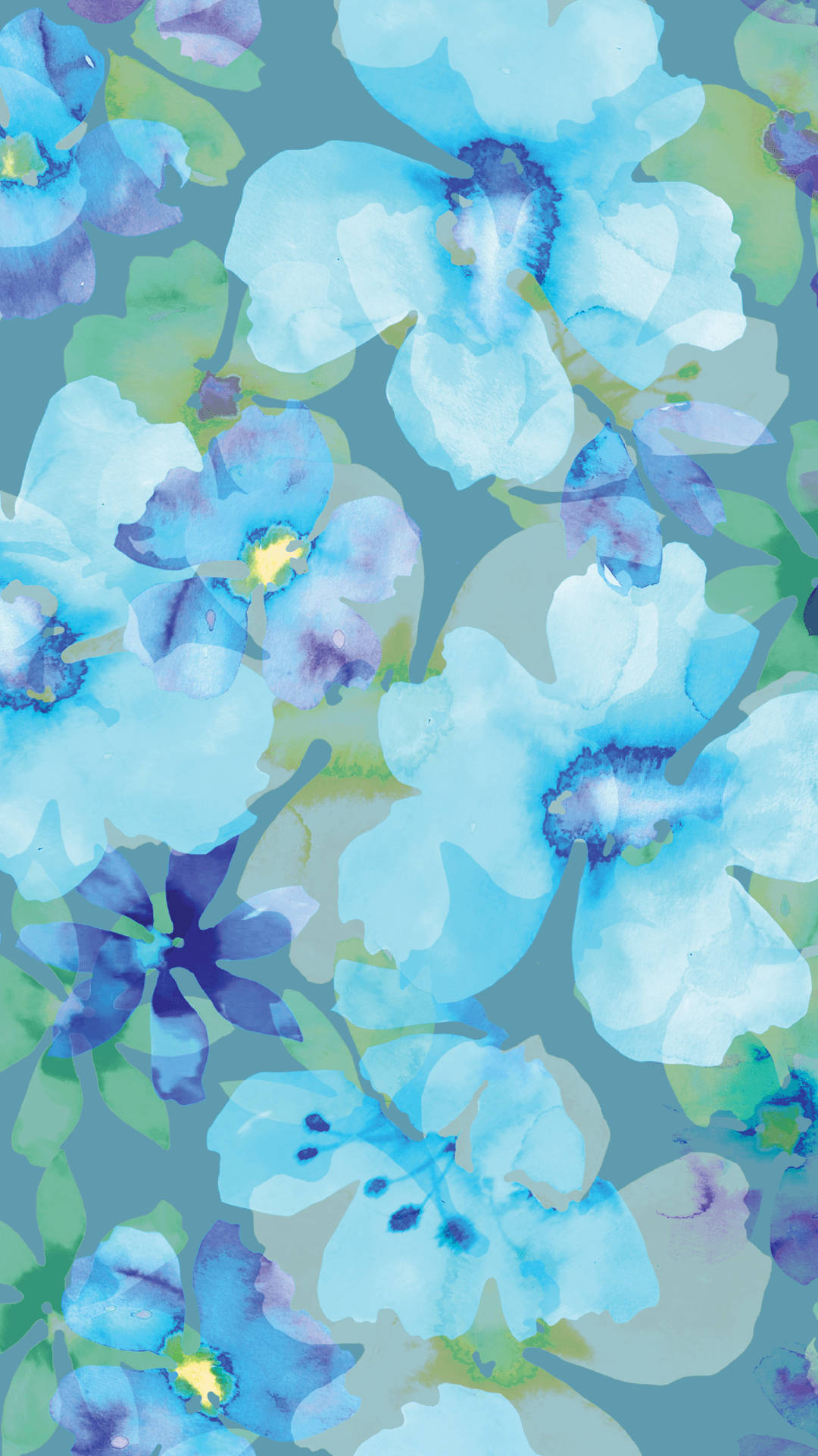 Blue Floral Wallpapers