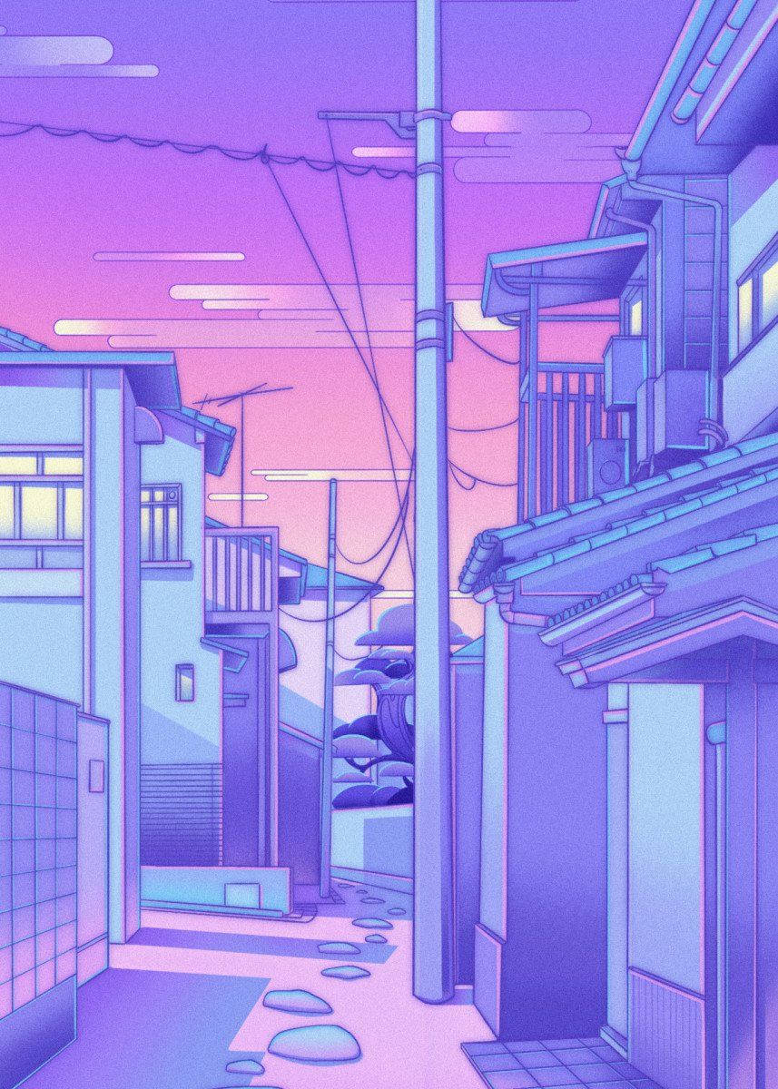 Blue Japanese Aesthetic Wallpapers