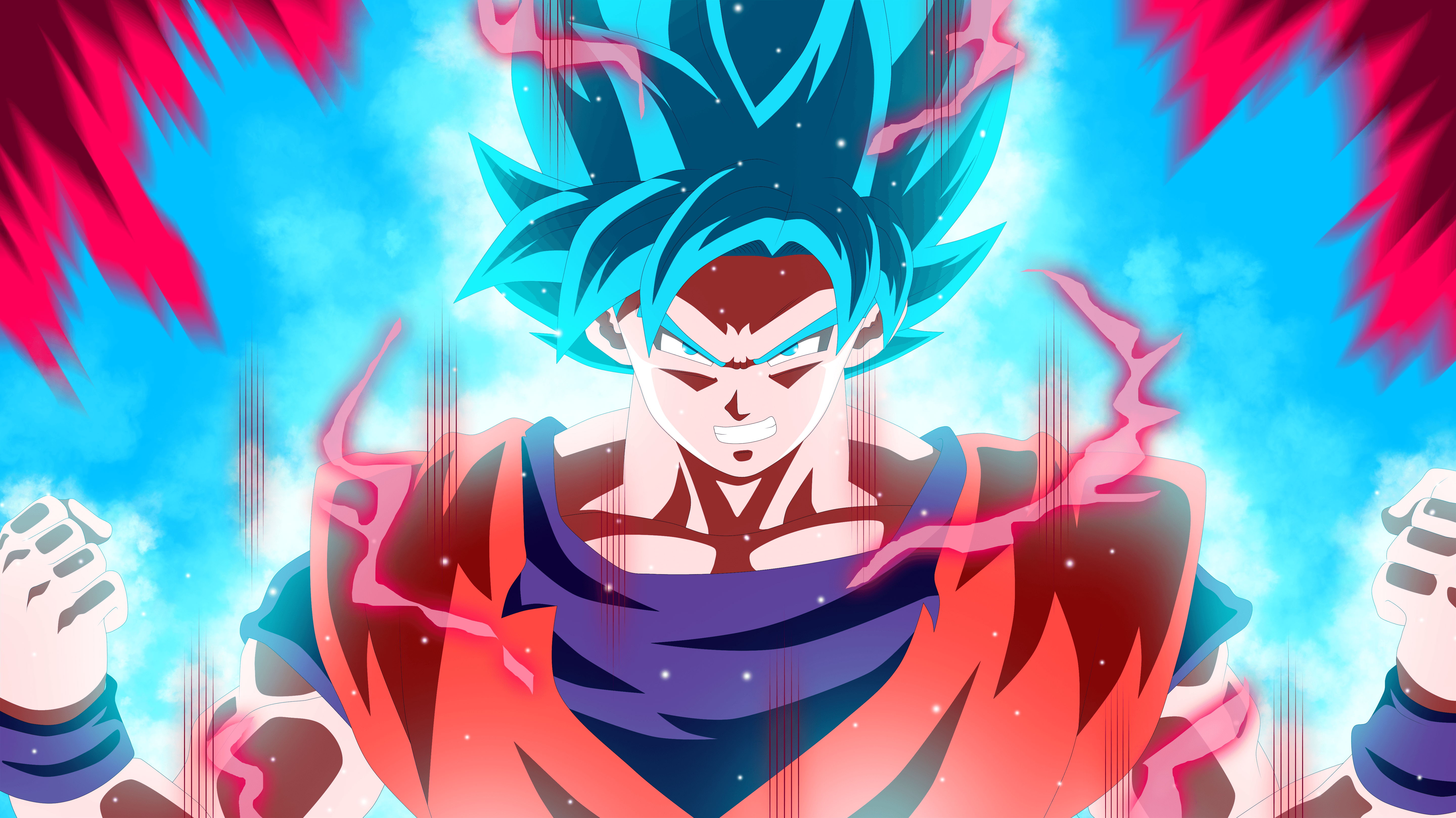 Blue Kaioken Goku Wallpapers