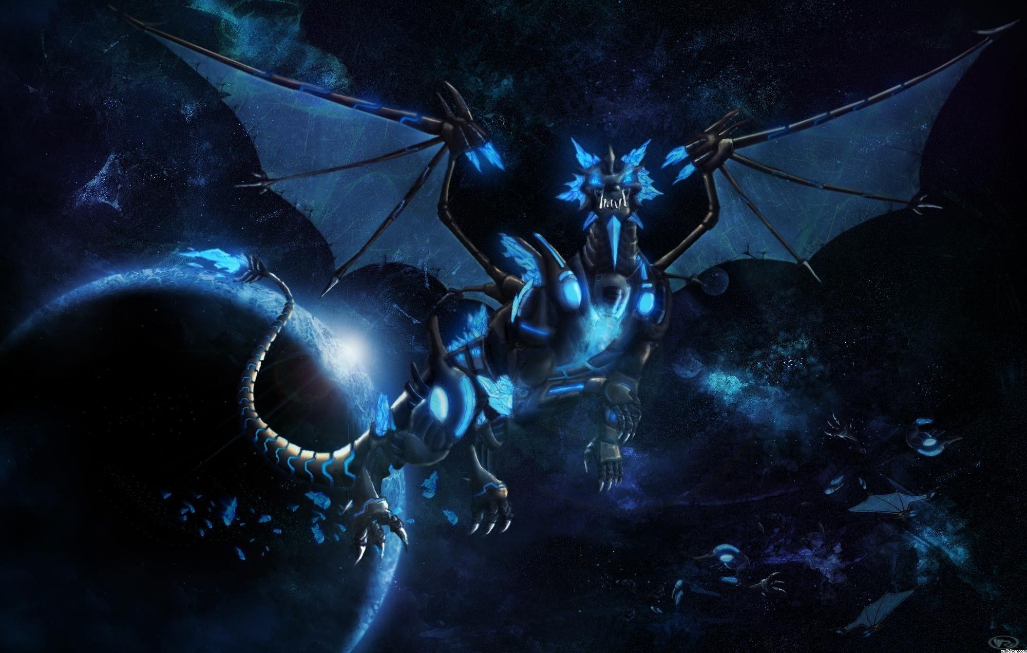 Blue Lightning Dragon Wallpapers