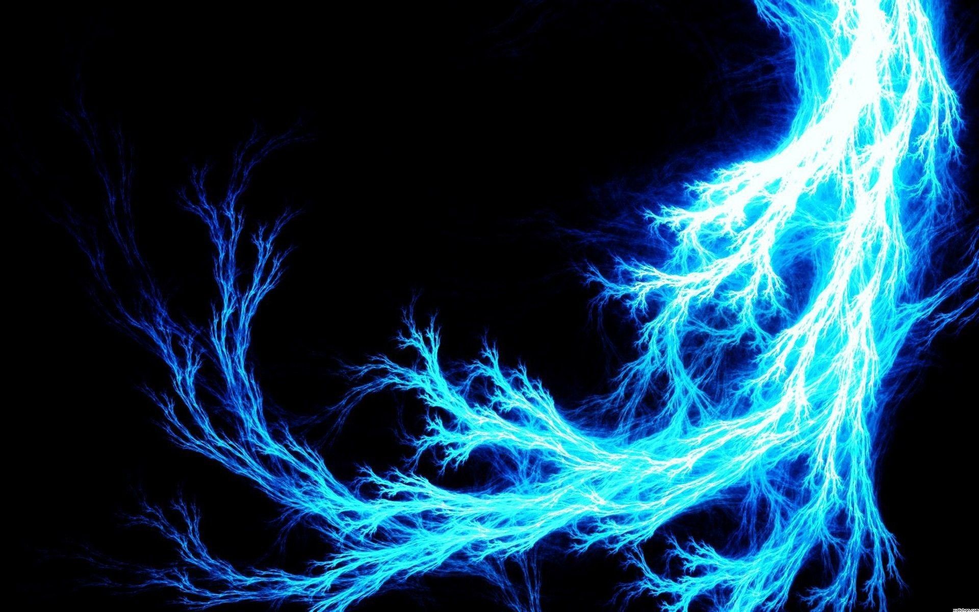 Blue Lightning Wolf Wallpapers