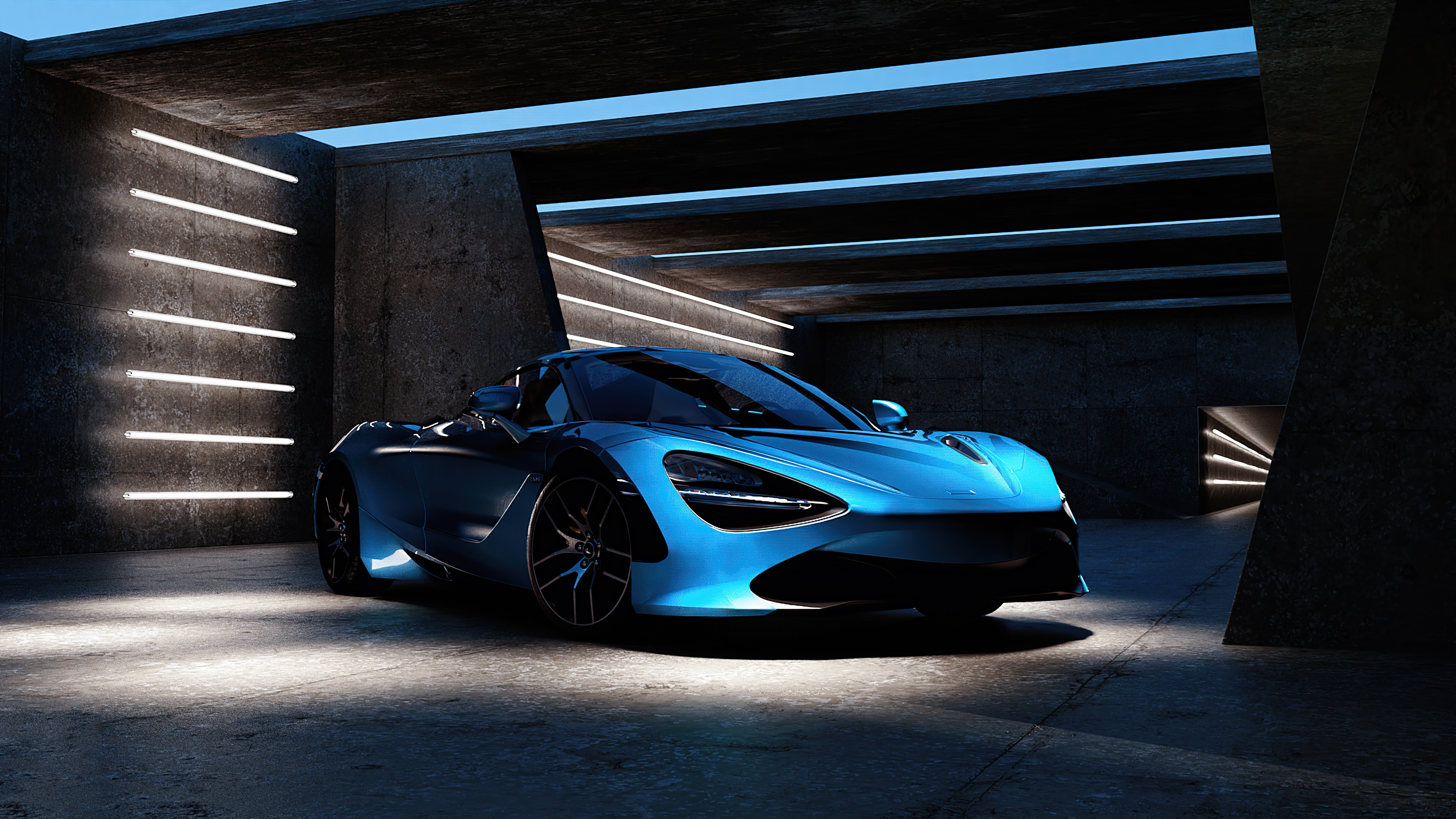 Blue Mclaren Wallpapers