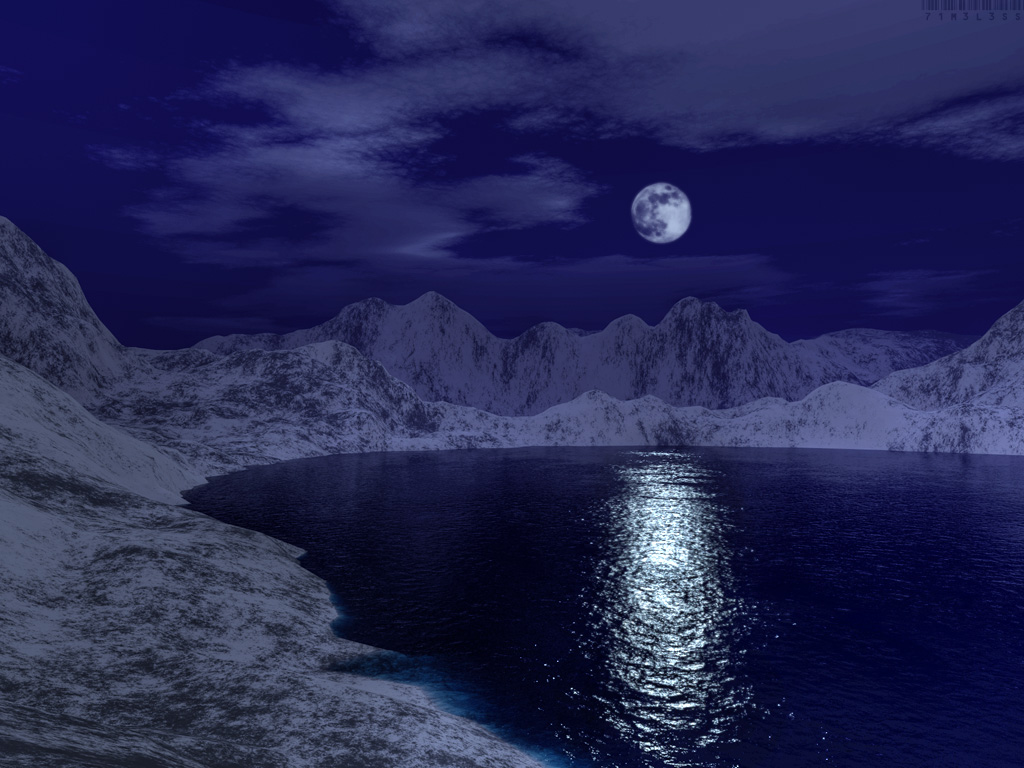 Blue Moon Landscapes Wallpapers