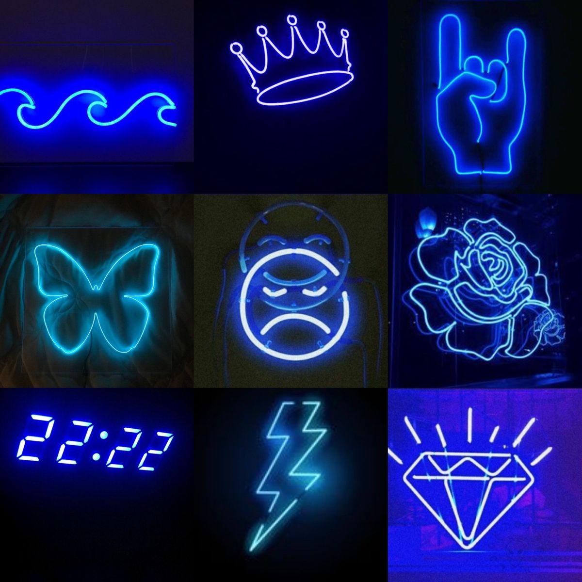 Blue Neon Aesthetic Wallpapers