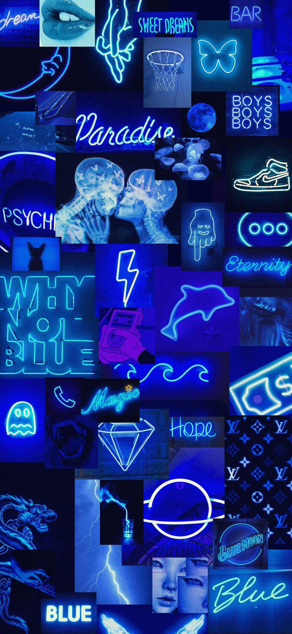 Blue Neon Aesthetic Wallpapers