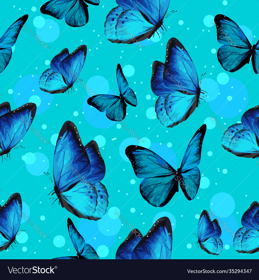 Blue Neon Butterfly Wallpapers