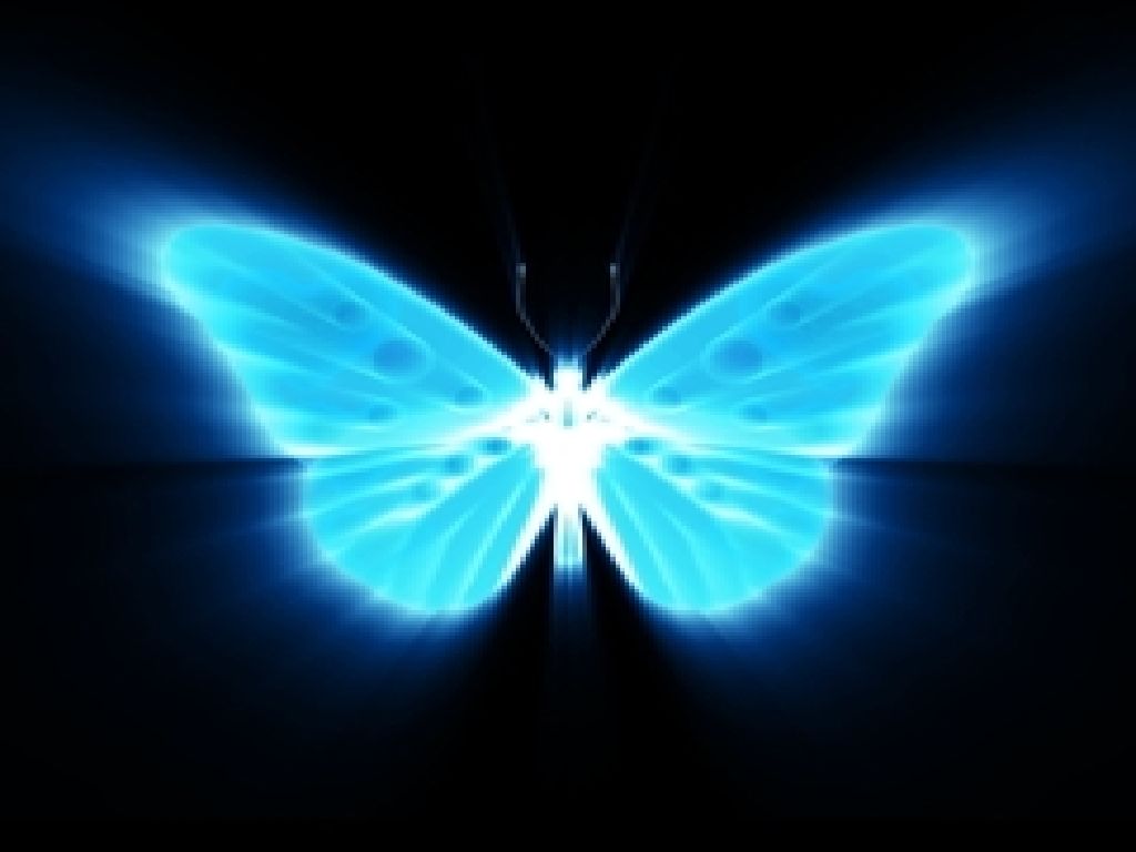 Blue Neon Butterfly Wallpapers