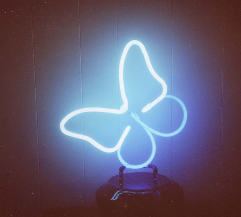 Blue Neon Butterfly Wallpapers