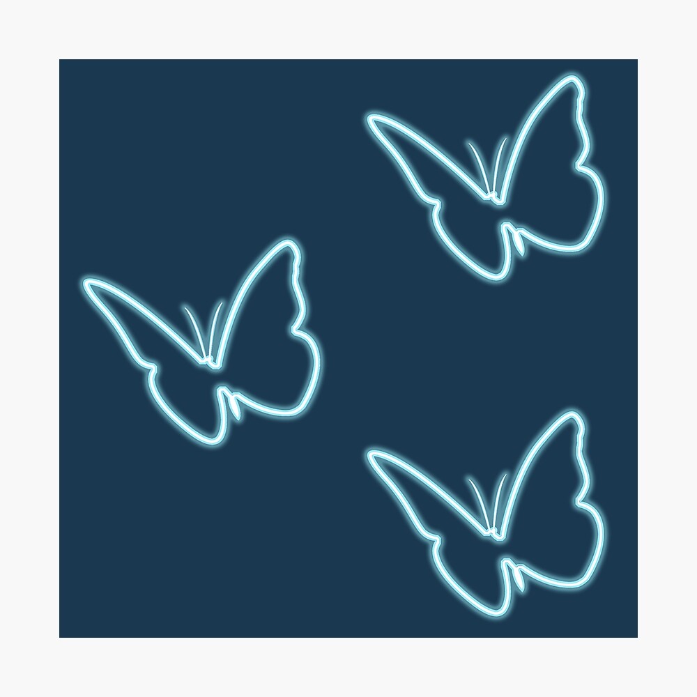 Blue Neon Butterfly Wallpapers